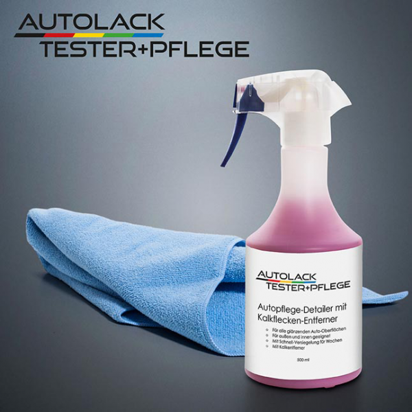 Autolack-Tester+Pflege - Autopflege-Set für Innen & Außen - Autopflege-Detailer  - XXL-Microfaser-Poliertuch