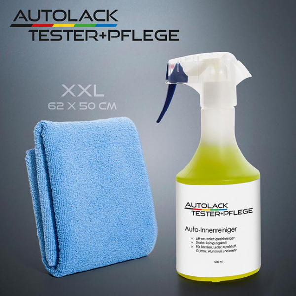 Autolack-Tester+Pflege - Innenpflege-Set-mit-Auto -Innenreiniger-und-XXL-Microfaser-Poliertuch